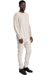 MD75 | SS26 - Lightweight cotton knit sweater, Off-white MD13201D