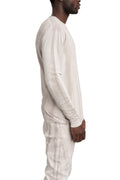 MD75 | SS26 - Lightweight cotton knit sweater, Off-white MD13201D