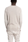 MD75 | SS26 - Lightweight cotton knit sweater, Off-white MD13201D