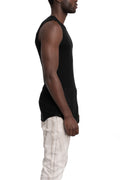 MD75 | SS26 - Fine ribbed tank top, Black MD13264