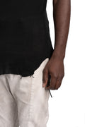 MD75 | SS26 - Fine ribbed tank top, Black MD13264
