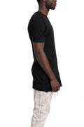 MD75 | SS26 - Super Lightweight Cotton Scar Stitch T-Shirt, Black MD13259