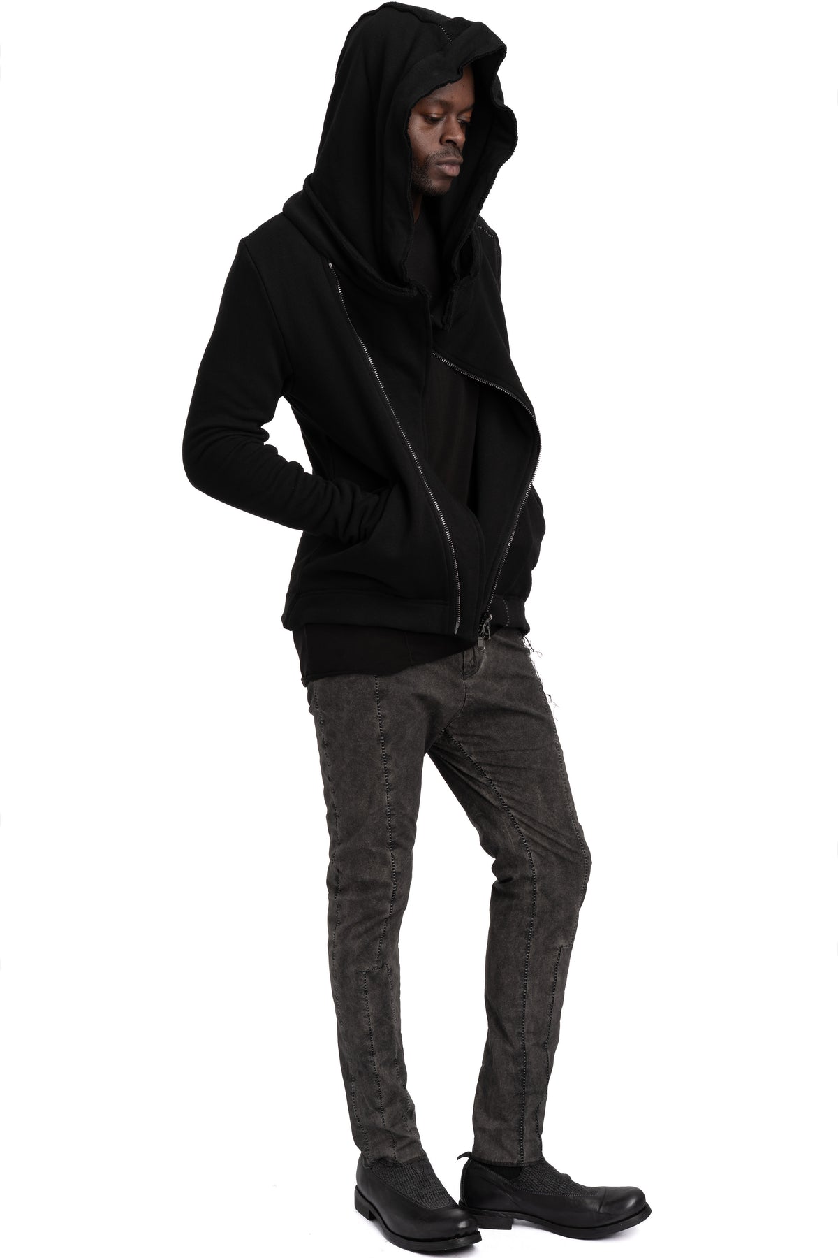 MD75 | SS26 - Hooded zip up sweater, MD13280