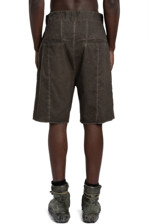 MD75 | SS26 - Linen stretch shorts, Military resin MD13286L