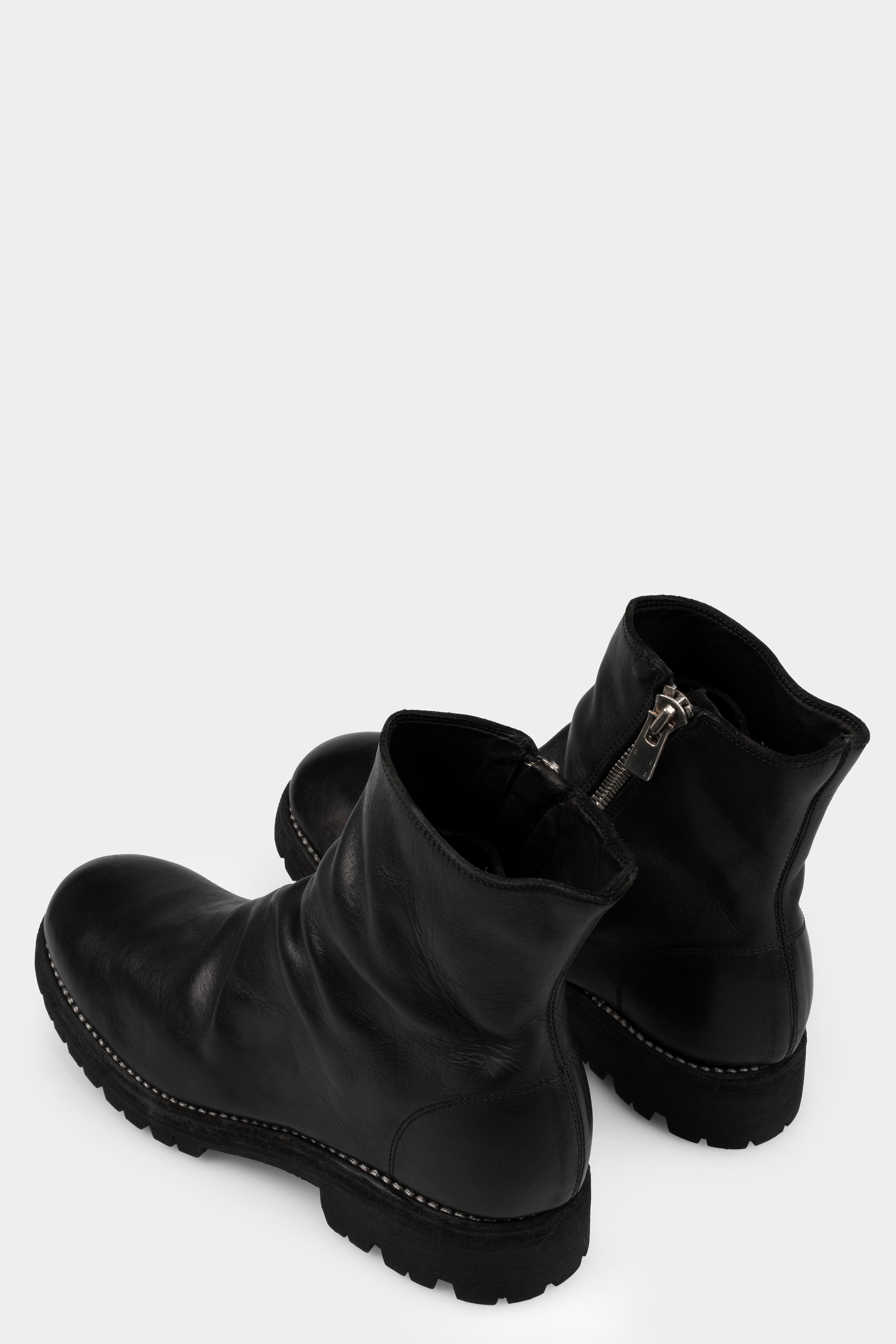 Guidi 796V Black Reverse - Back Zip Boots | UJNG