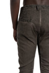 MD75 | SS26 - Woven Stretch Linen Pants, Military Resin MD13277L