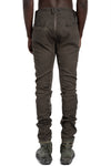MD75 | SS26 - Woven Stretch Linen Pants, Military Resin MD13277L