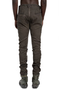 MD75 | SS26 - Woven Stretch Linen Pants, Military Resin MD13277L