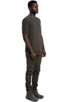 MD75 | SS26 - Lightweight silk blend t-shirt, Military green MD13262