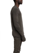 MD75 | SS26 - Lightweight long sleeve tee, Military green MD13261