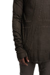 MD75 | SS26 - Lightweight Cotton Scar Stitch LS T-Shirt, Military Resin MD13260