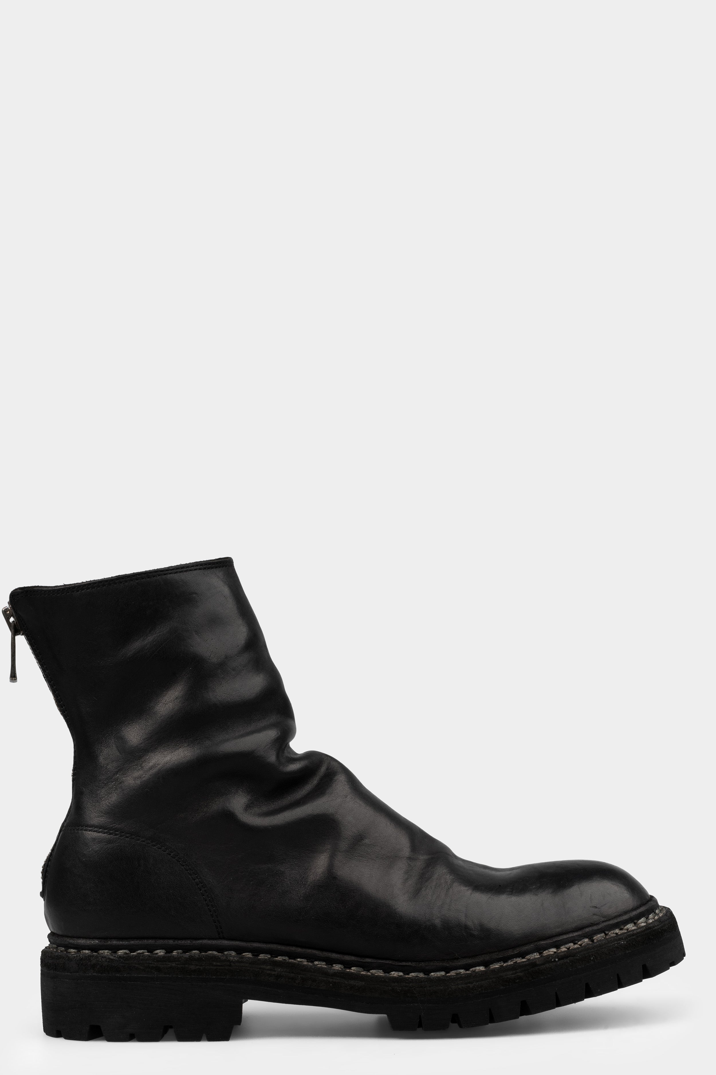 Guidi 796V_N - Back zip boots, Black / Full Grain Horse Leather