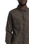 MD75 | SS26 - Linen shirt, Military resin MD13283L