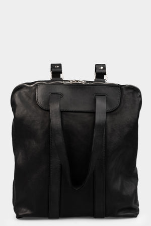 GUIDI | GB6 Lined zip leather backpack