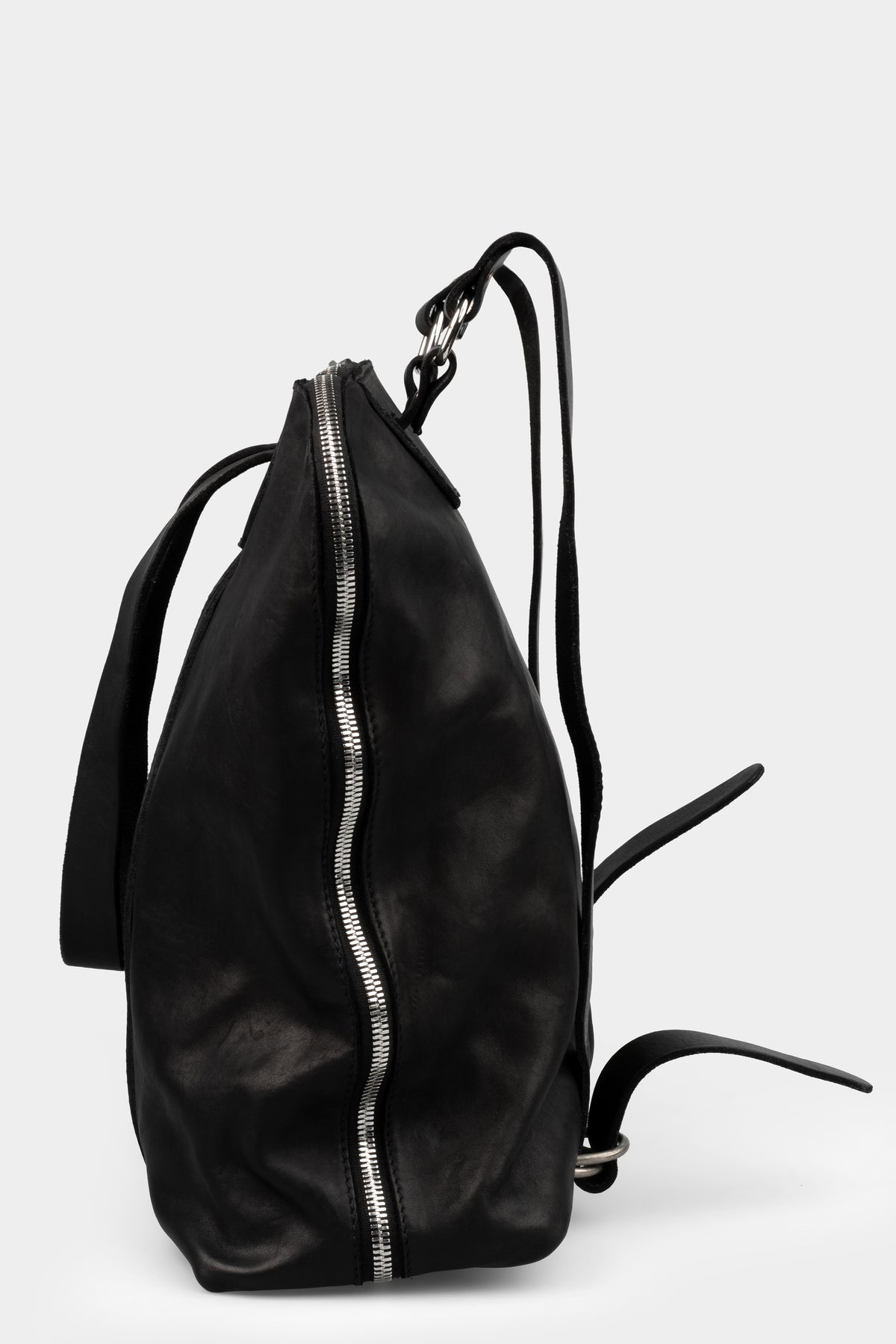 GUIDI | GB6 Lined zip leather backpack