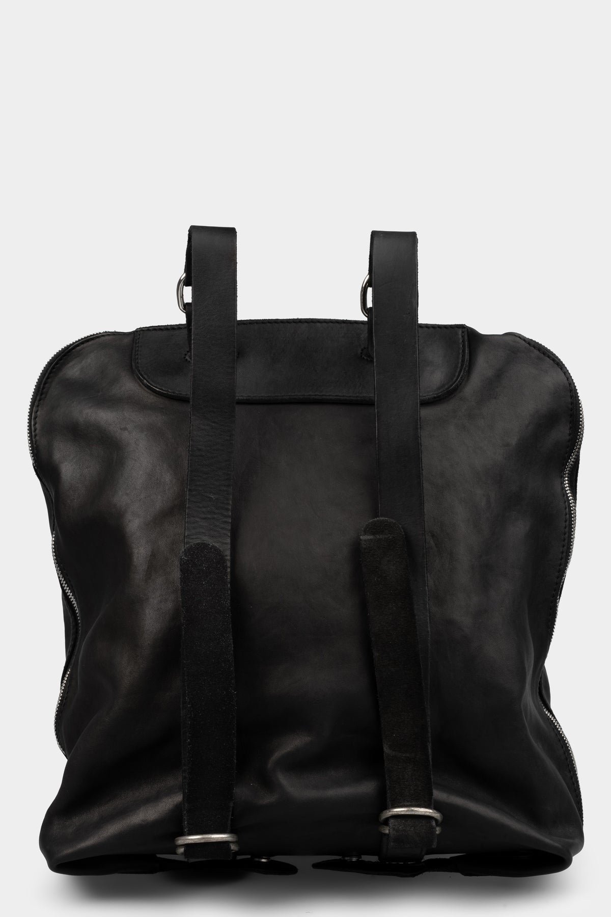 GUIDI | GB6 Lined zip leather backpack