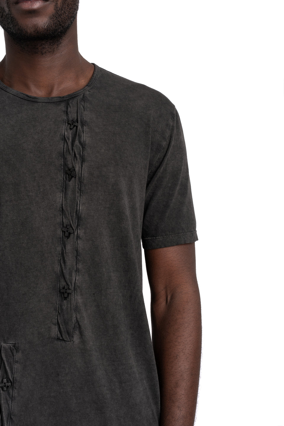 Double Henley T-Shirt, Antra Wash
