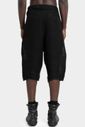 GORA Linen / cotton mesh drop crotch shorts