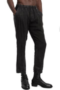 La Haine Inside Us | SS26 - Cold Dyed Cropped Linen Pants, M1221