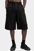 Long linen blend shorts