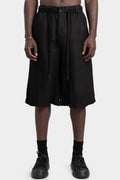 Long linen blend shorts
