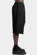 Long linen blend shorts