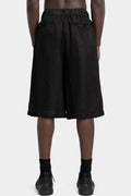 Long linen blend shorts
