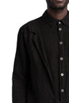 Linen Wrap Panel Shirt