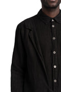 Linen Wrap Panel Shirt