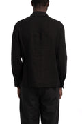 Linen Wrap Panel Shirt