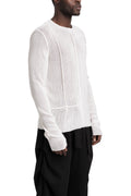 Lightweight knit sweater, White