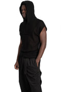 La Haine Inside Us | SS26 - Lightweight knit hooded tee, M1264 Black