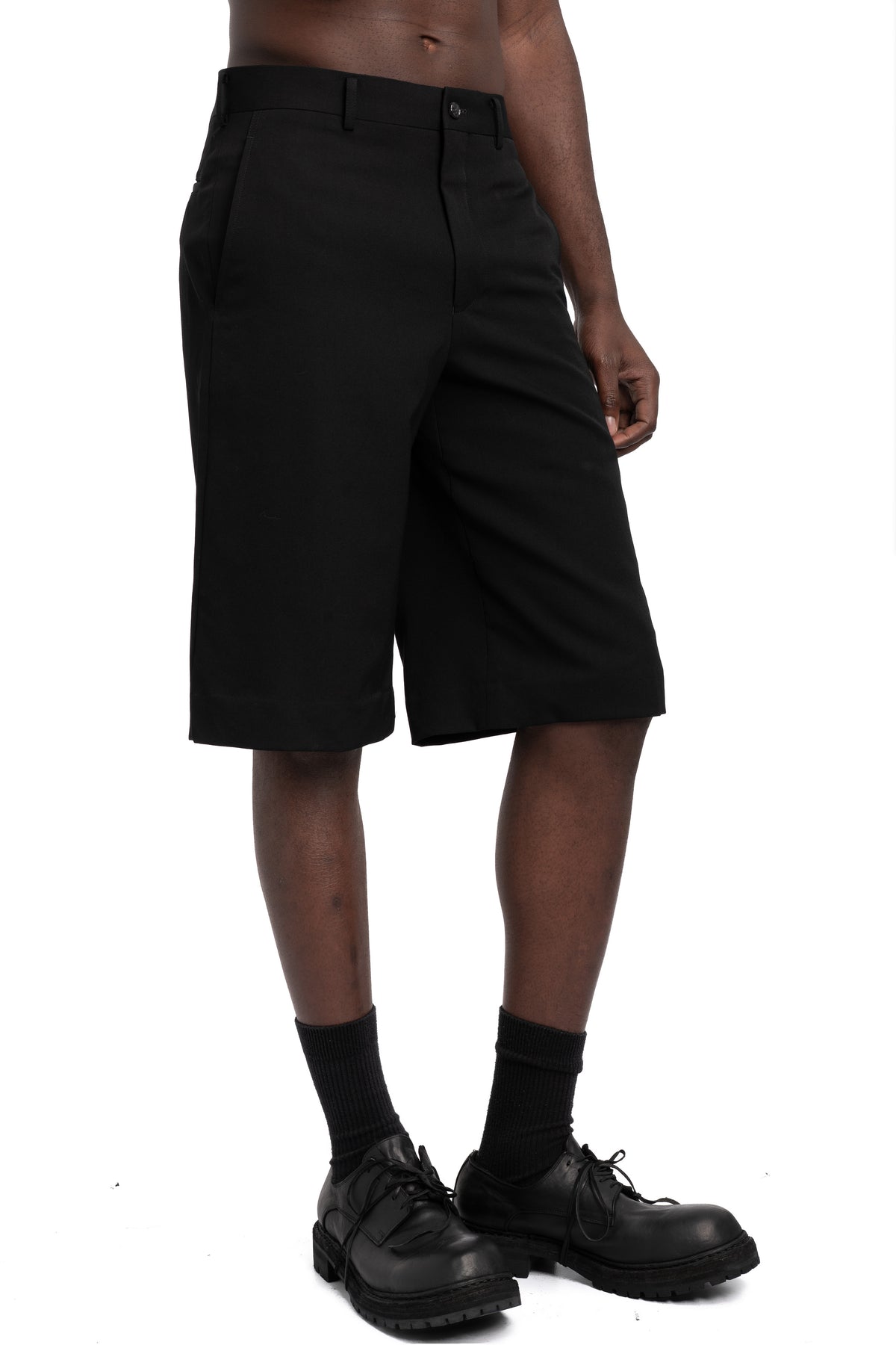 Comme des Garçons Homme Plus |  SS26 - Wool gabardine shorts, P011