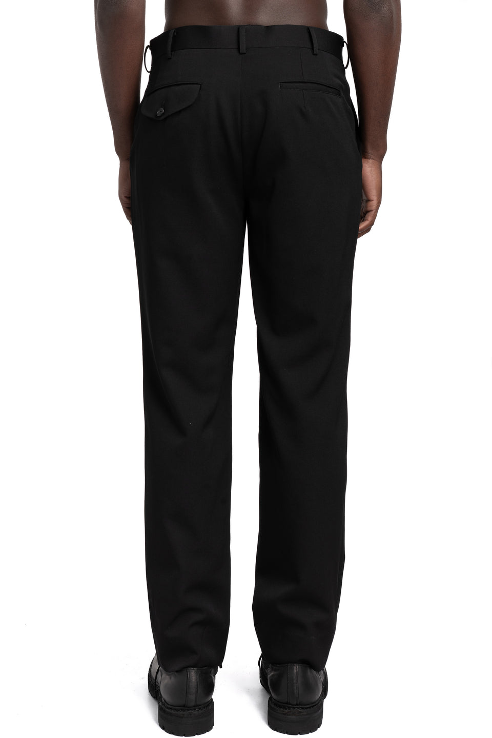 Wool gabardine trousers