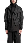 Julius_7 | SS26 - Coated Cropped High Neck Jacket, 937BLM5