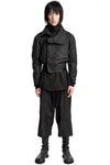 Julius_7 | SS26 - Coated Cropped High Neck Jacket, 937BLM5