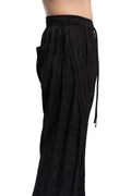 Julius_7 | SS26 - Articulated Draped Jacquard Trousers, 937PAM26