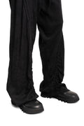 Julius_7 | SS26 - Articulated Draped Jacquard Trousers, 937PAM26