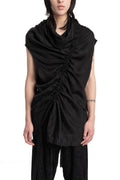 Julius_7 | SS26 - Cowl Neck Draped Tunic, 937SHM7
