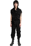 Julius_7 | SS26 - Articulated Draped Jacquard Trousers, 937PAM26