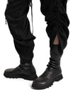 Julius_7 | SS26 - Articulated Draped Jacquard Trousers, 937PAM26