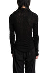 Julius_7 | SS26 - Lace Jacquard Mock Neck Sweater, 937CUM5