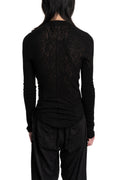 Julius_7 | SS26 - Lace Jacquard Mock Neck Sweater, 937CUM5