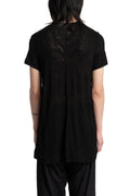 Julius_7 | SS26 - Lace Jacquard Longline T-Shirt, 937CUM6