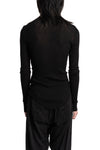 Julius_7 | SS26 - Silk Mix Crewneck Lightweight Sweater Black 937CUM25
