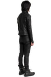 Julius_7 | SS26 - Slim Fit Zip Up Coated Denim Jacket, 937BLM2
