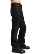 Julius_7 | SS26 - Flared Coated Jeans, 937PAM2-C
