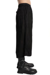 Julius_7 | SS26 - Wide Cropped Jacquard Culotte Trousers, 937PAM13