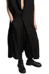 Julius_7 | SS26 - Draped Sleeveless Longline Jacquard Vest, 937VEM1
