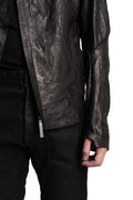 Isaac Sellam | SS26 - High Neck Lambskin Leather Jacket, IMPARABLE
